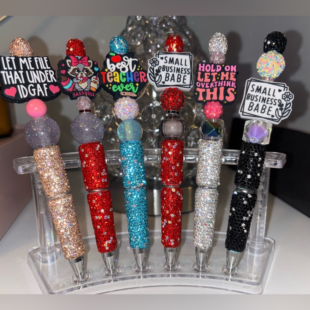 Handmade Rhinestone Beaded Pen *Pick 1*